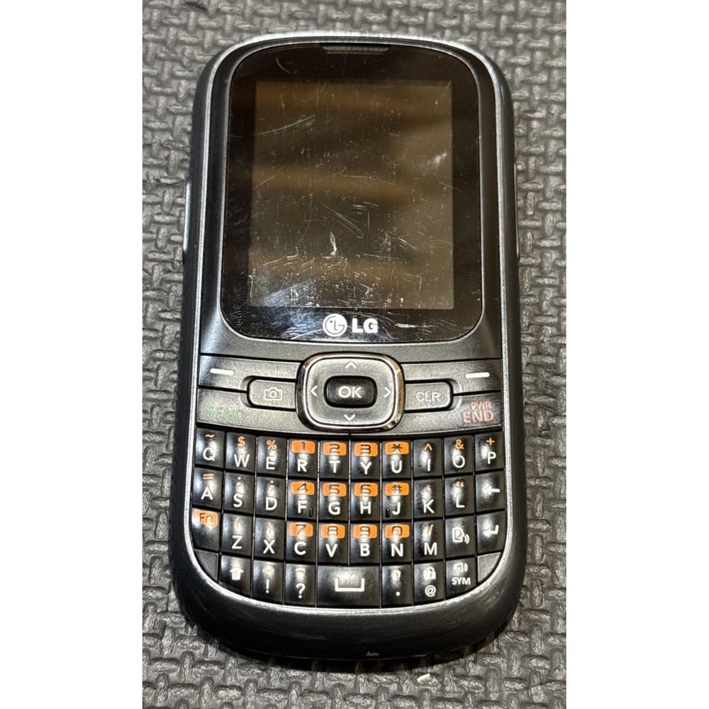 LG AN200 Saber Vintage Gray QWERTY Keyboard Phone for Collectors